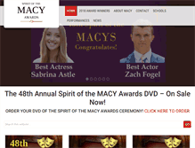 Tablet Screenshot of macyawards.com